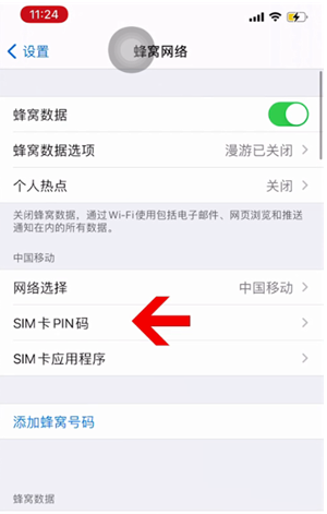 阳日镇苹果14维修网分享如何给iPhone14的SIM卡设置密码 